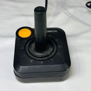 Vintage Gemstik Joystick Controller for Atari 2600 Commodore 64 9-Pin‎ Black